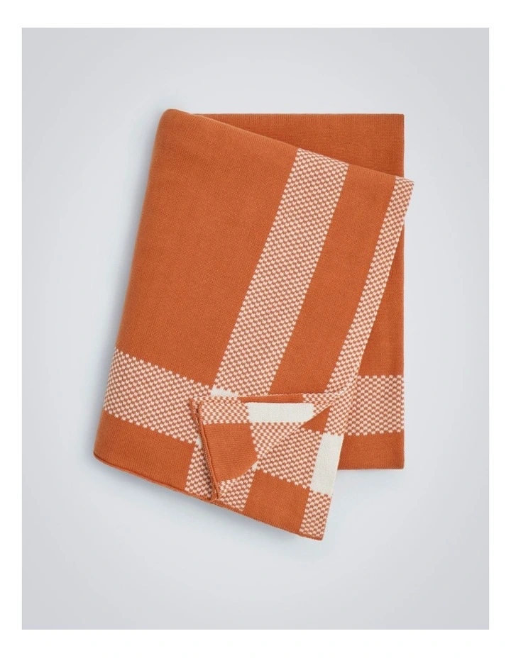 Hamill Throw in Burnt Orange image 1