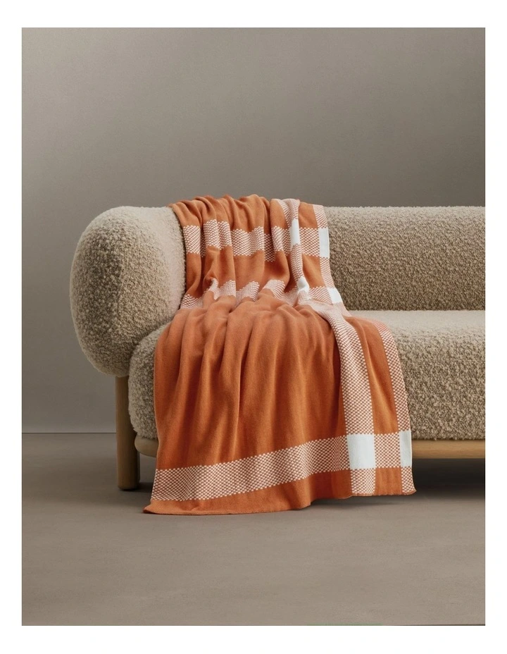 Hamill Throw in Burnt Orange image 3
