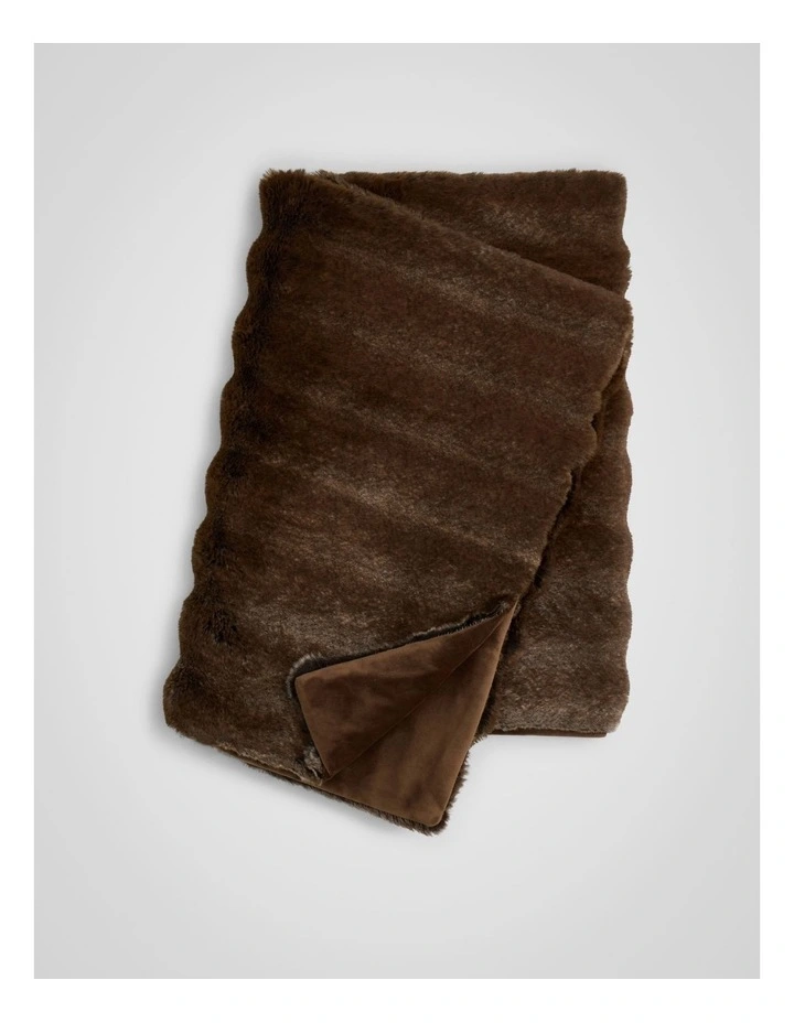 Leider Throw in Chocolate image 1