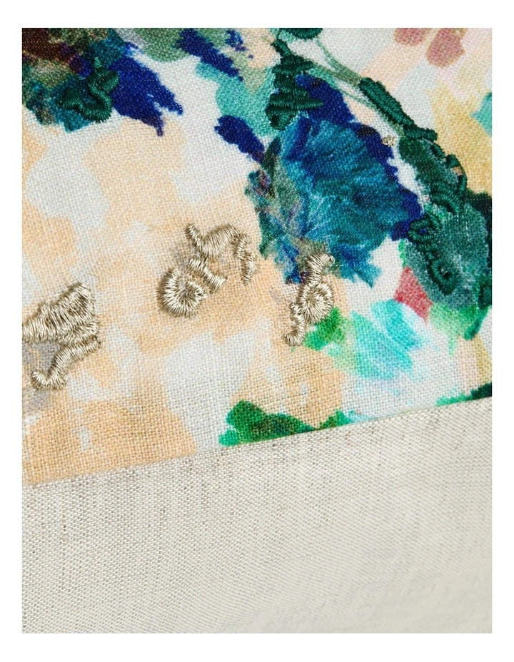 Oberon Linen Square Cushion in Multi image 2