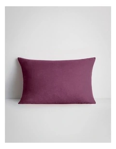 Tessino Linen Breakfast Cushion in Dark Cherry