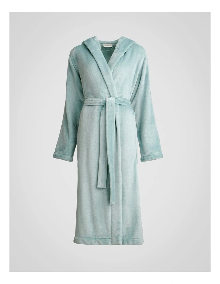 Elemental Hooded Plush Robe in Rain image 1