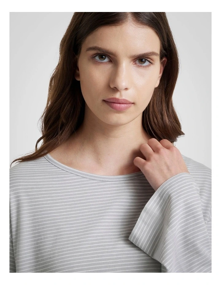 Realm Long Sleeve T-Shirt in Grey image 3