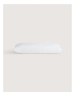 Deluxe Kids Cotton Washable Low Pillow in Pure White