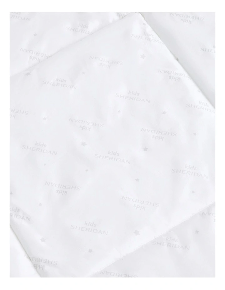 Deluxe Kids Cotton Washable Quilt in Pure White image 2