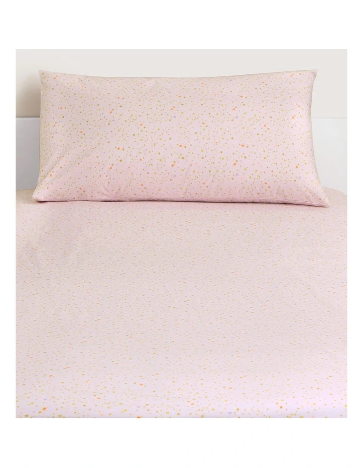 Shimmer Kids Fitted Sheet in Lilac Quartz image 1