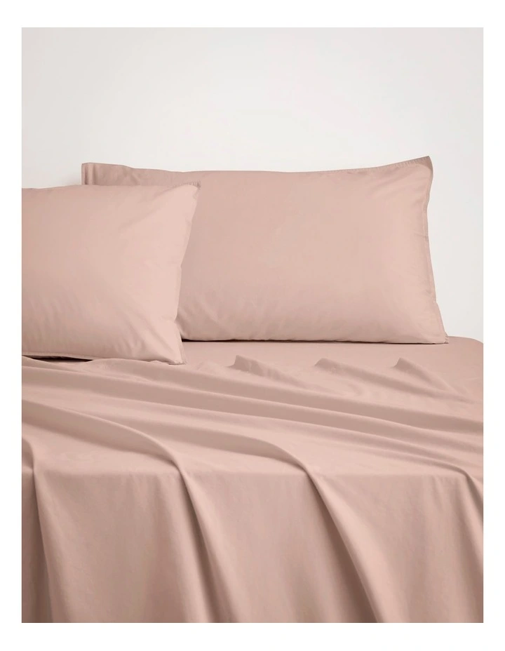 Bayley Washed Percale Sheet Set in Clay image 1