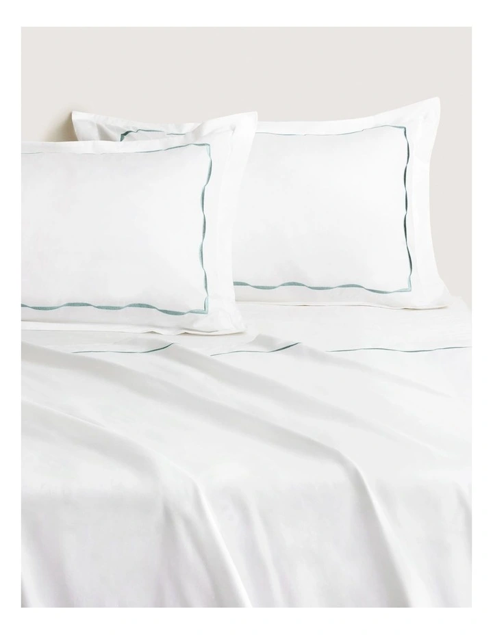 Belgrave Tailored European Pillowcase in Rain image 2