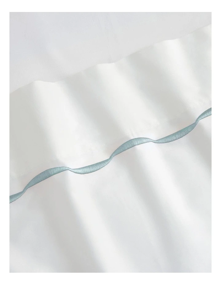 Belgrave Tailored Pillowcase Pair in Rain image 3