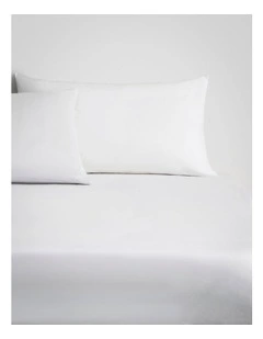 Flannelette Fitted Sheet in White