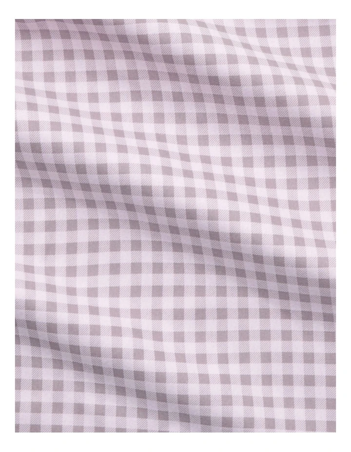 Flannelette Mini Gingham Sheet Set in Lilac Mist image 3