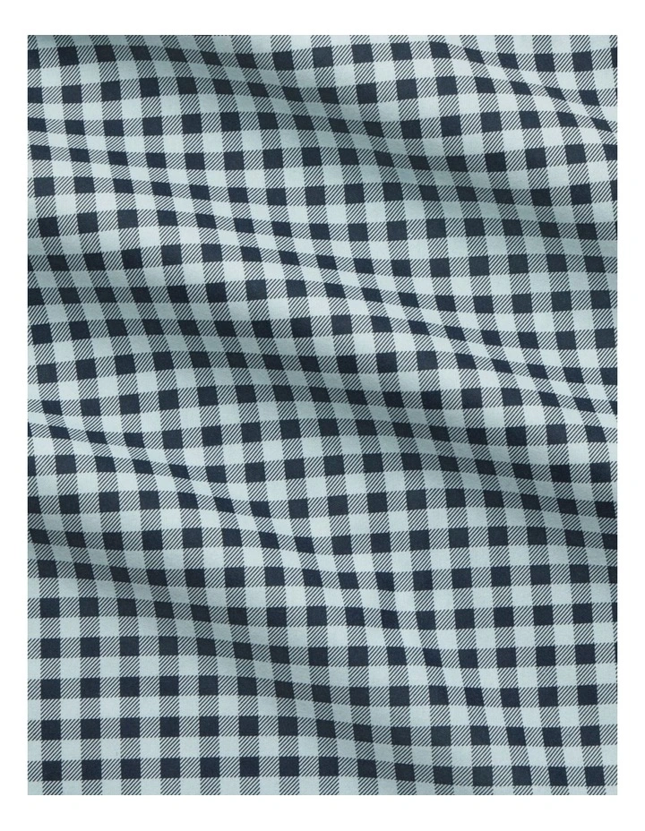 Flannelette Mini Gingham Sheet Set in Midnight image 3