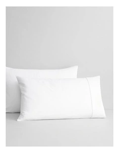 Flannelette Pillowcase Pair in White