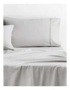 Flannelette Sheet Set in Cloud Grey