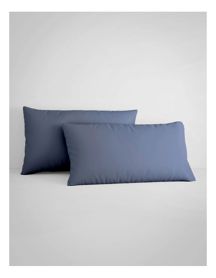 TENCEL? Lyocell Fibre & Cotton Pillowcase Pair in Ink image 1