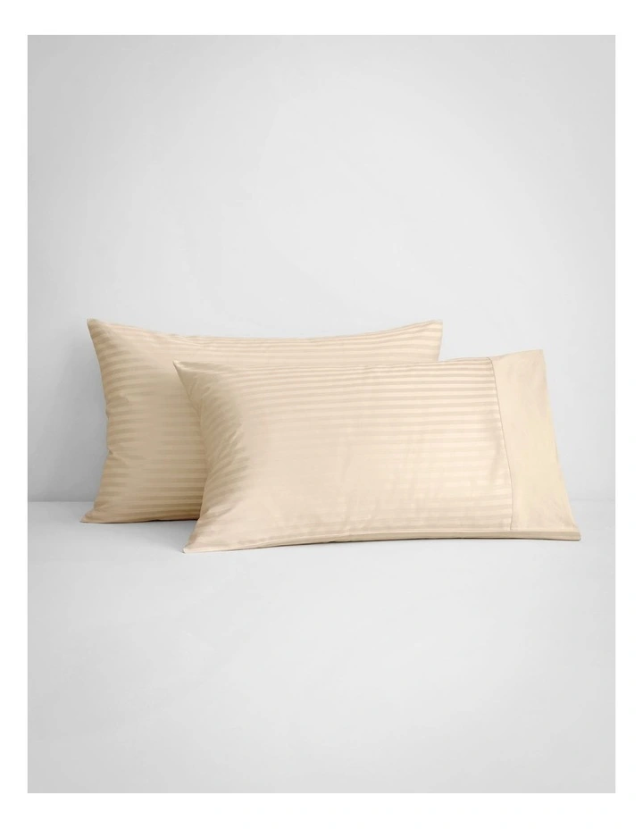1200TC Millennia Pillowcase Pair in Champagne image 1