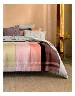 Abbotson European Flax Linen Abstract Quilt Cover in Multi