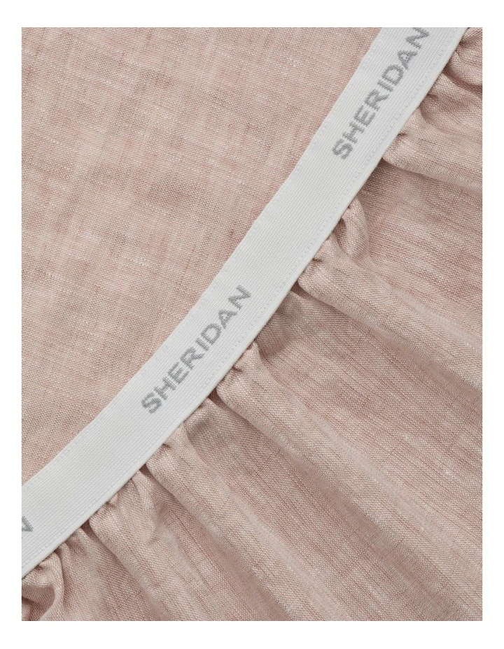 Abbotson European Flax Linen Fitted Sheet in Orange image 2