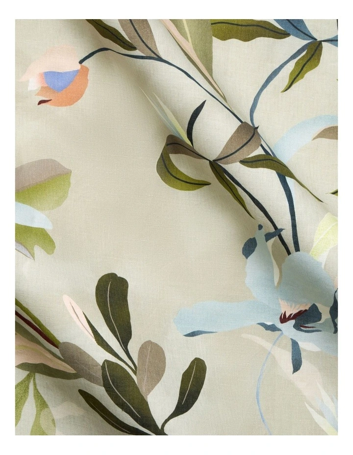 Abbotson European Flax Linen Florae Pillowcase Pair image 3