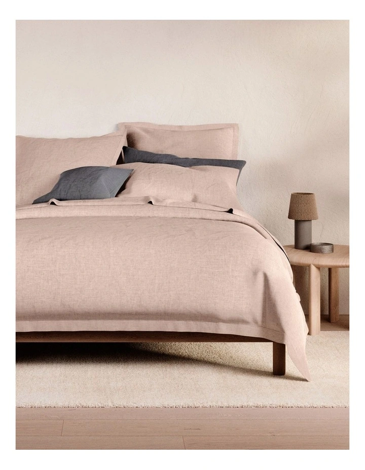 Abbotson European Flax Linen Quilt Cover in Clay Marle image 1