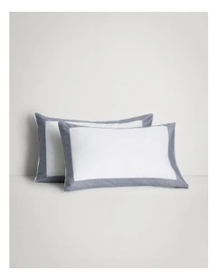 Reframed Pillowcase Pair in Midnight