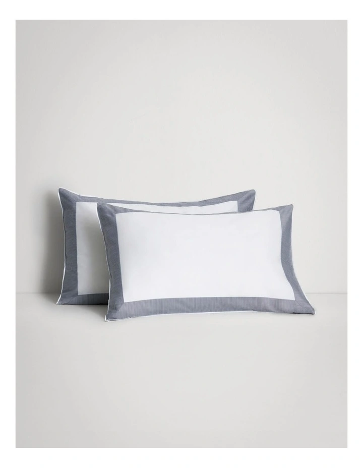 Reframed Pillowcase Pair in Midnight image 1
