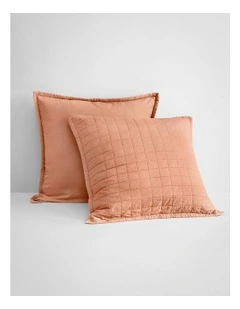 Reilly Pillow Sham in Burnt Orange