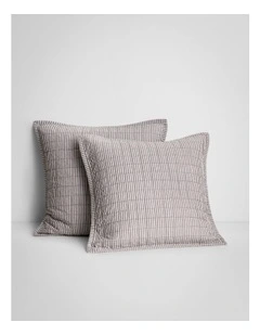 Reilly Stripe Duo European Sham in Chocolate