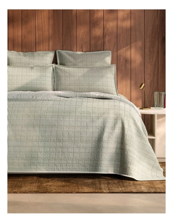 Reilly Stripe Duo European Sham in Jungle image 2