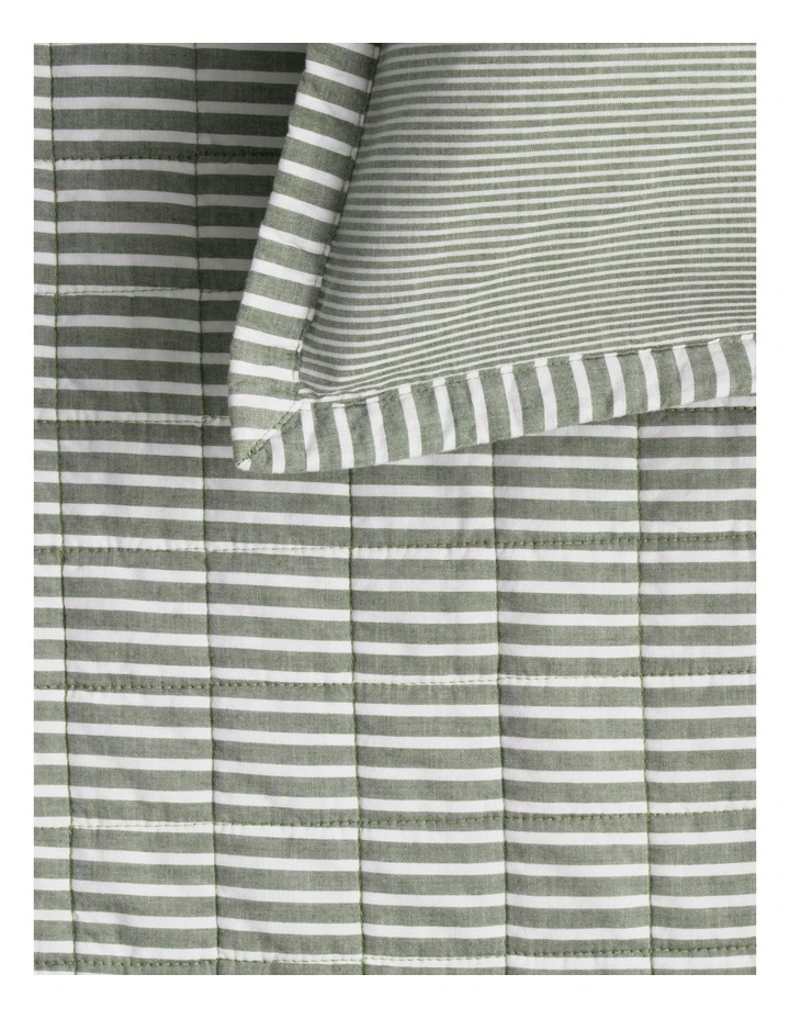 Reilly Stripe Duo Pillow Sham in Jungle image 3