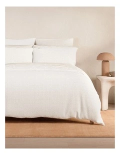 Textures Dappled Weave Pillowcase Pair in White