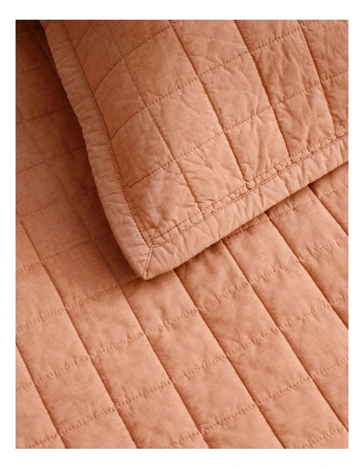 Reilly Bed Cover in Burnt Orange image 2