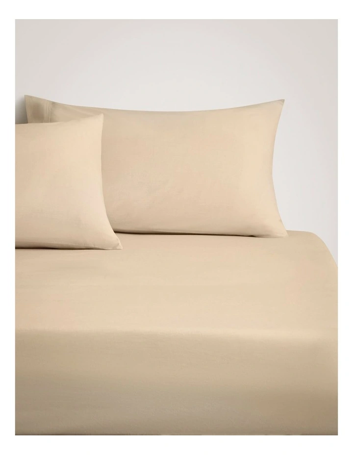 Reilly Fitted Sheet in Beige image 1