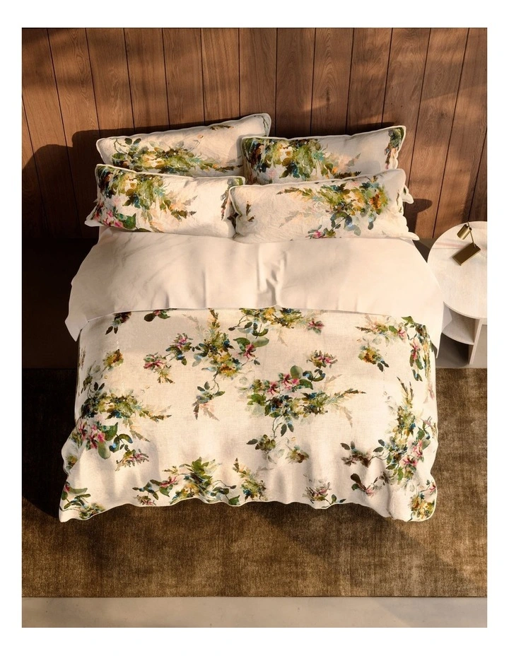 Reilly Floral Quilt Cover Set in Natural image 3
