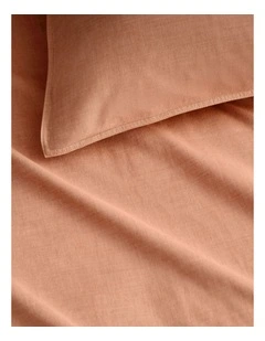 Reilly Quilt Cover Set in Burnt Orange