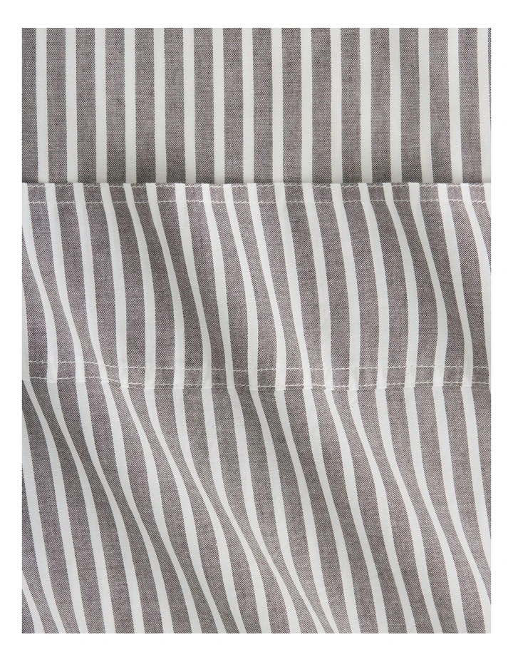 Reilly Stripe Sheet Set in Chocolate image 2