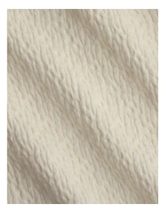 Textures Dappled Weave Quilt Cover Set in Alabaster