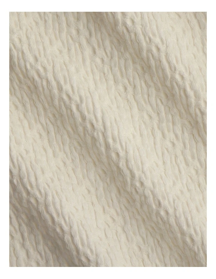 Textures Dappled Weave Quilt Cover Set in Alabaster image 1