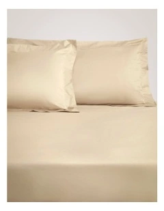 1200TC Ultimate Sateen Fitted Sheet 50cm in Beige