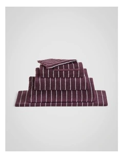 Aven Stripe Towel Collection in Clove