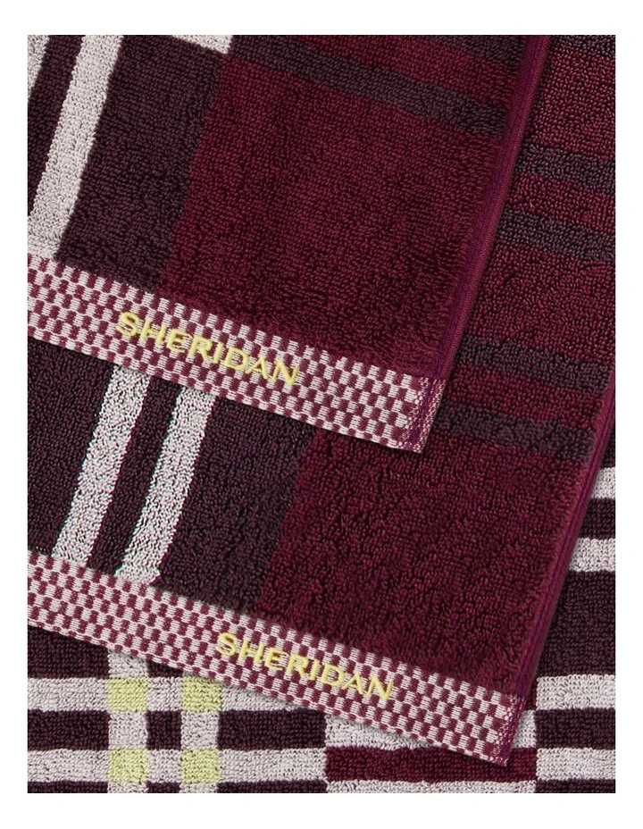 Enlow Towel Collection in Dark Cherry image 1