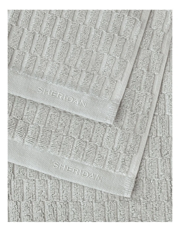 Harrison Towel Collection in Greystone image 2