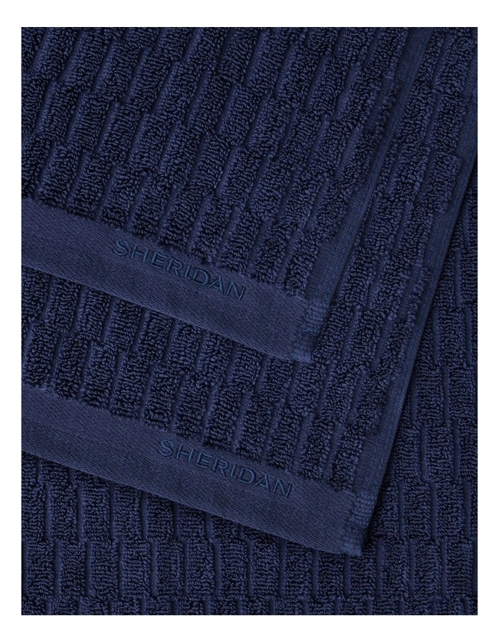 Harrison Towel Collection in Ink Navy image 1