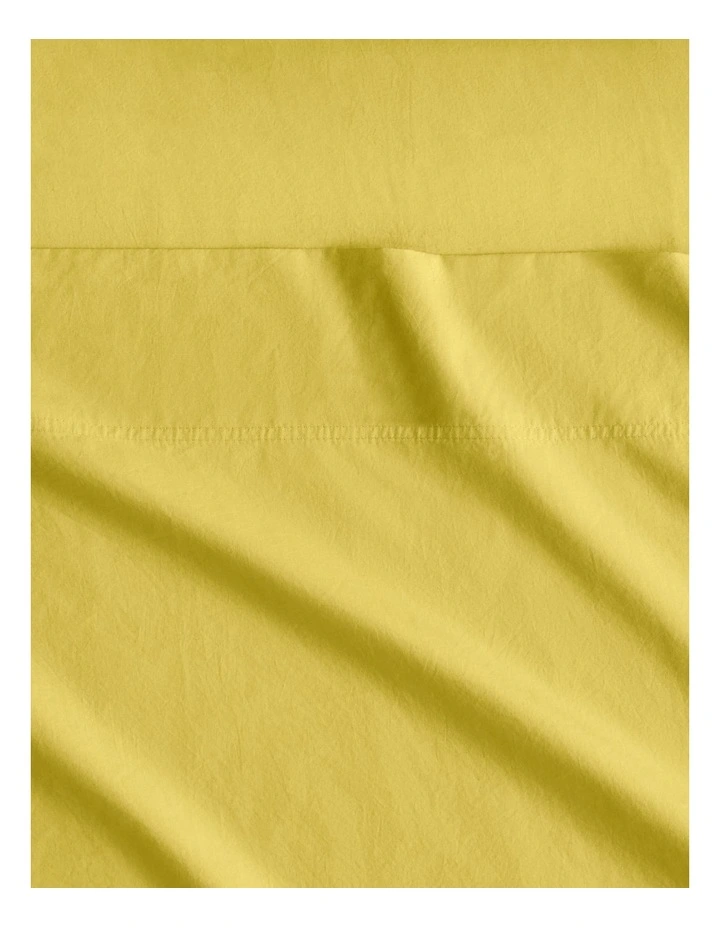 Bayley Washed Percale Sheet Set in Light Sunlight image 2