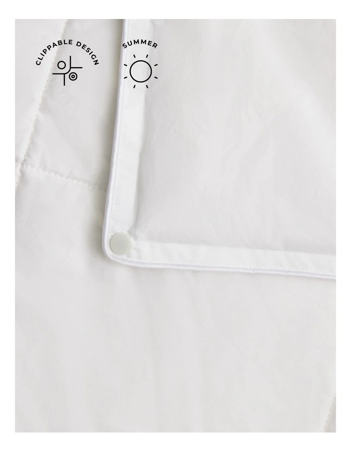 Cool & Cotton Light Quilt in Pure White image 2