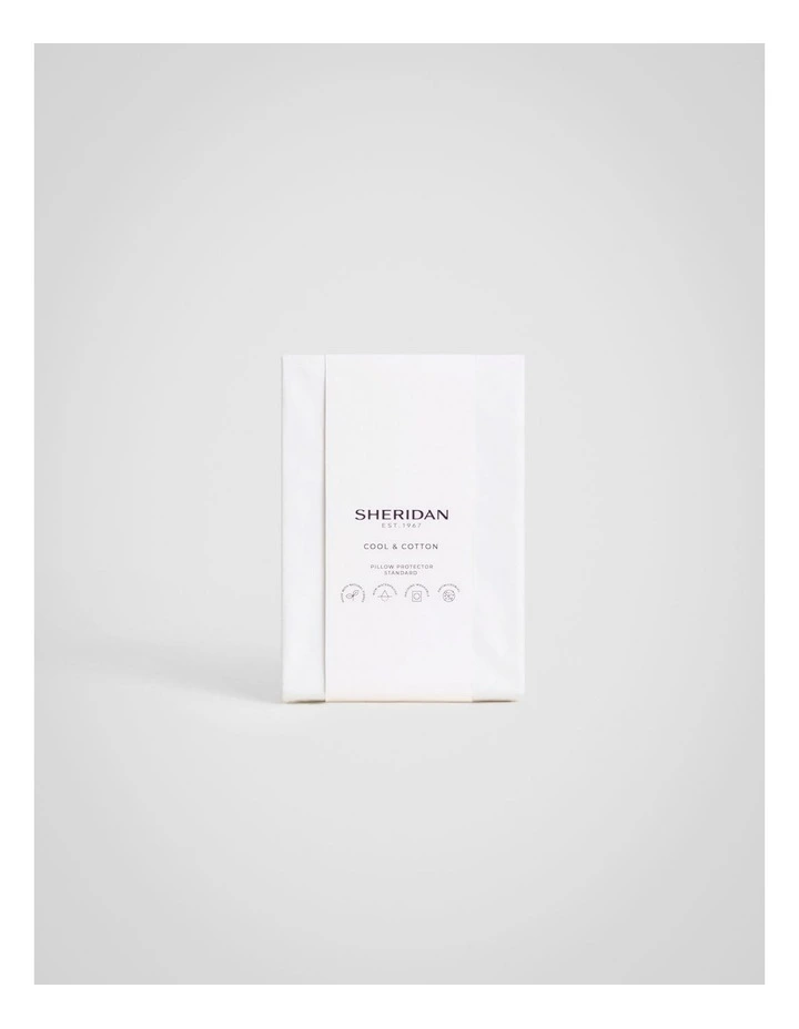 Cool & Cotton Pillow Protector in Pure White image 1