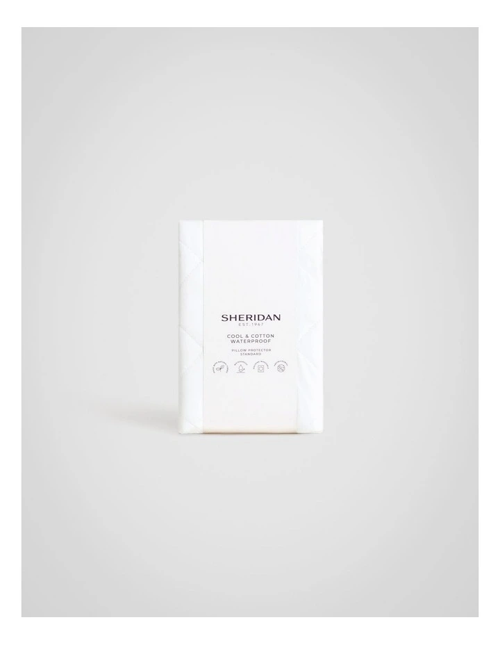 Cool & Cotton Pillow Protector in Pure White image 3