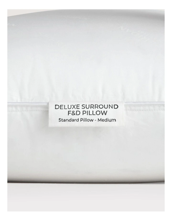 Deluxe Feather & Down Surround Pillow in Pure White image 4