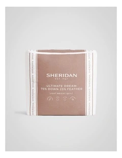 Ultimate Dream 75/25 Light Quilt in Pure White