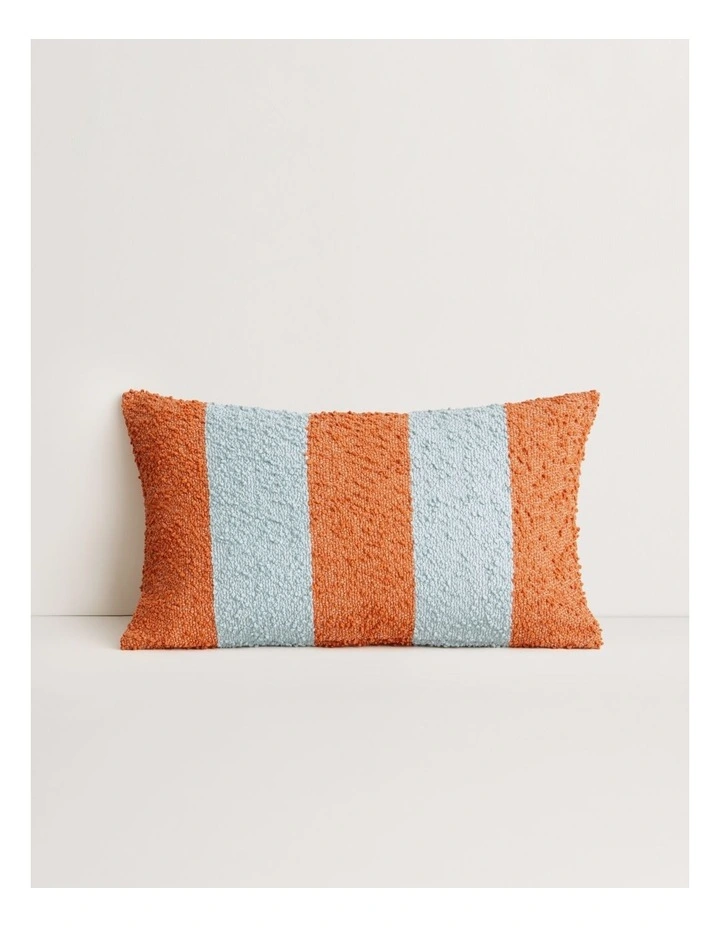 Etta Stripe Breakfast Cushion in Burnt Orange image 1